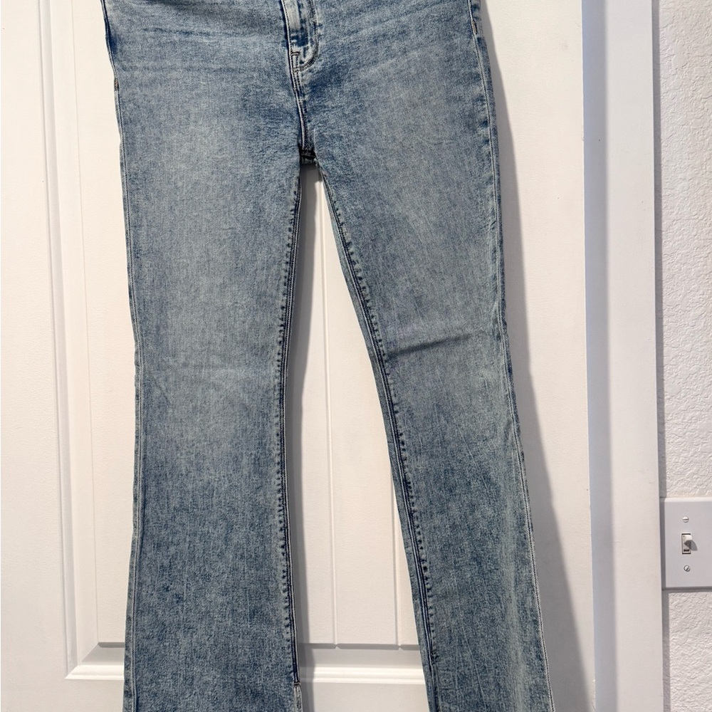Hudson Jeans Blue Flare Wide Leg Denim